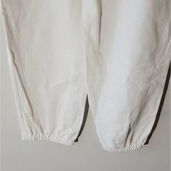 NYCC Pull on WHITE BEACH VACATION RESORT Linen blend joggers size 10 NEW - Picture 4 of 7